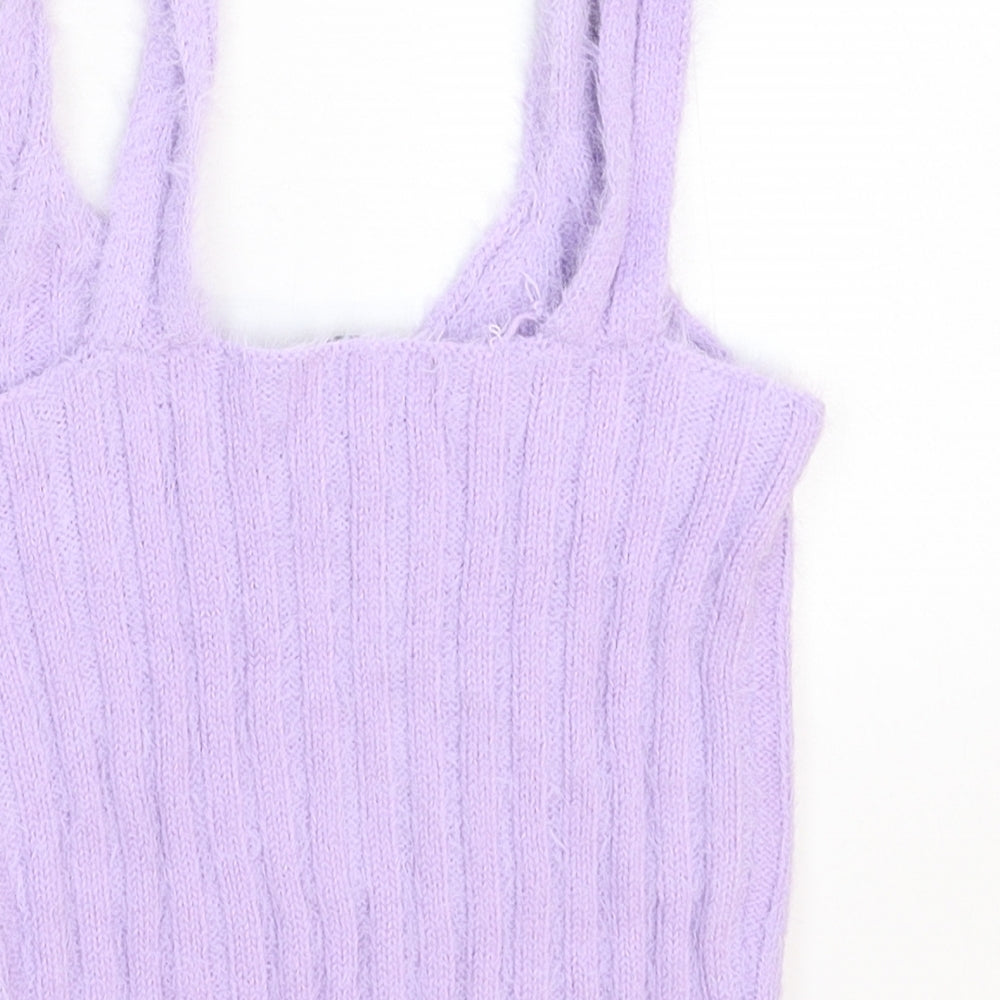 Womens UK Size S New Look Purple Pullover Jumper