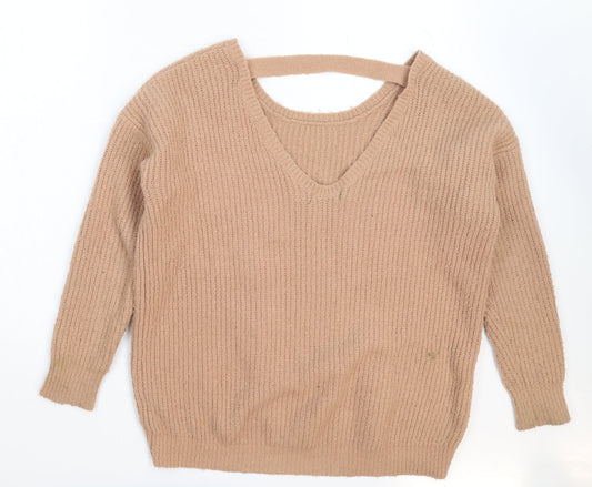 Womens UK Size 8 Atmosphere Beige Pullover Jumper