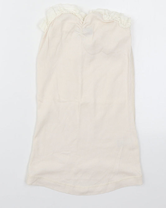 Womens UK Size 12 Miss Selfridge White Basic Tank