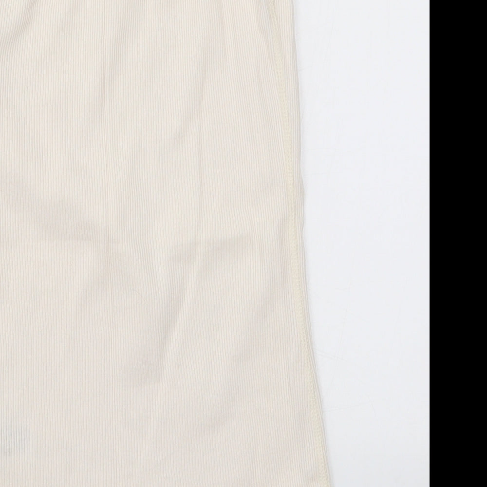 Womens UK Size 12 Miss Selfridge White Basic Tank