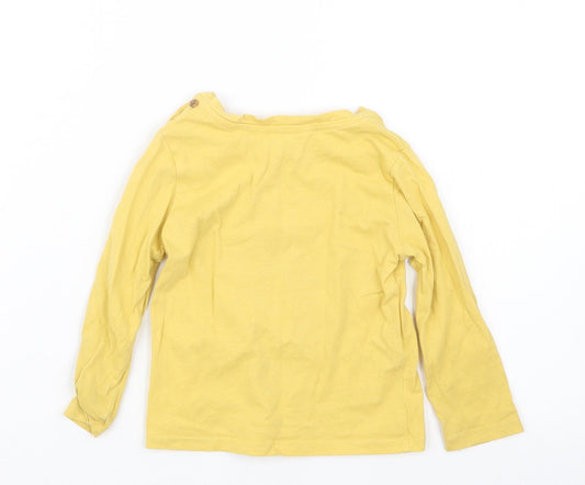 MNG Girls Yellow Basic T-Shirt Size 9-12 Months