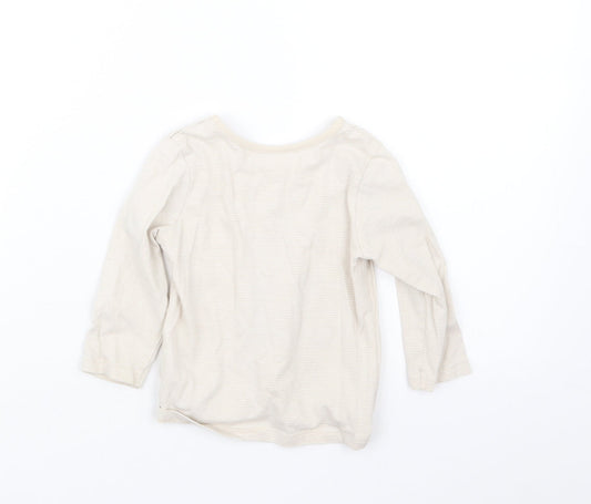 George Boys Beige Basic T-Shirt Size 9-12 Months