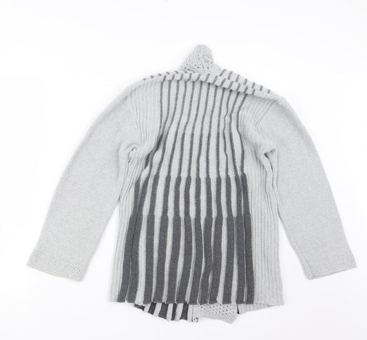 Womens UK Size S Pulse Grey Cardigan Jumper