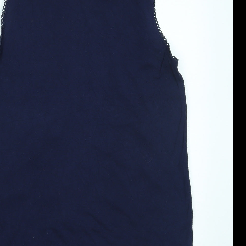 Womens UK Size 14 New Look Blue Basic Tank