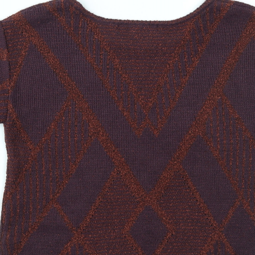 Womens UK Size L Limited collection Purple Basic T-Shirt