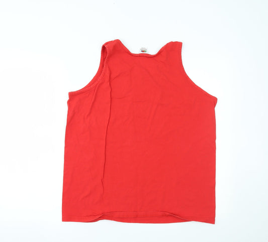Fruit of the Loom Mens Red Basic Tank Size XL