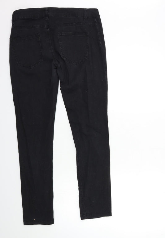 Fishbone Womens Black  Denim Skinny Jeans Size L L29 in