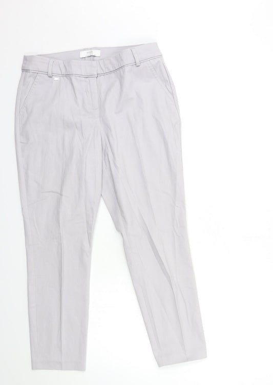 Womens UK Size 12 Wallis Regular Fit Grey Trousers