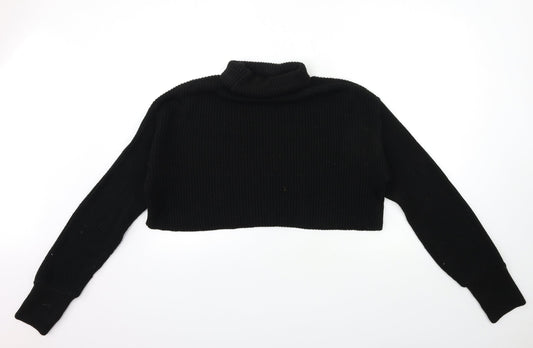 Womens UK Size M PRETTYLITTLETHING Black Pullover Jumper