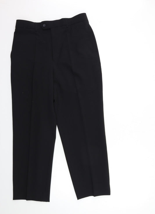 Womens UK Size 28 in Kit Regular Fit Black Trousers