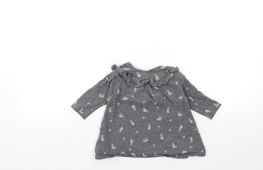 NEXT Baby Grey Basic T-Shirt Size 3-6 Months