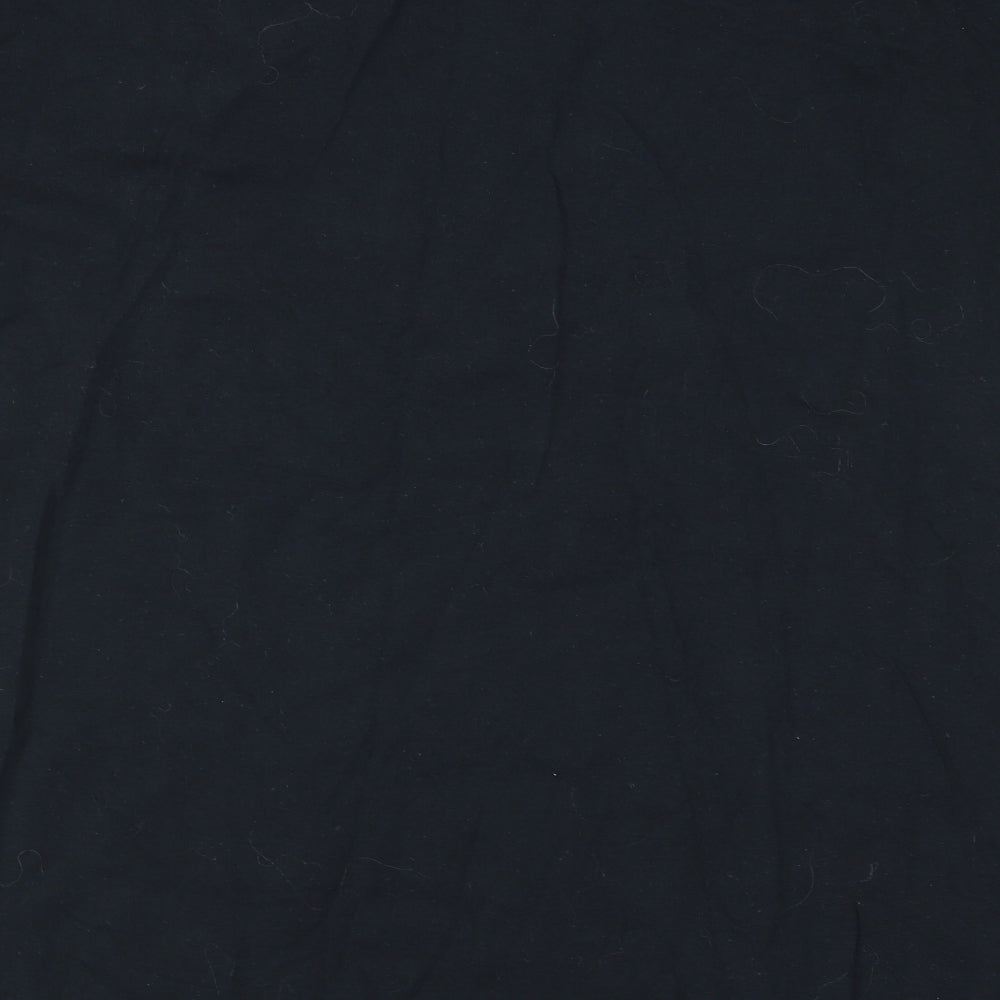 Mens UK Size L Gildan Black T-Shirt