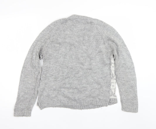 Womens UK Size 10 New Look Grey Pullover Jumper