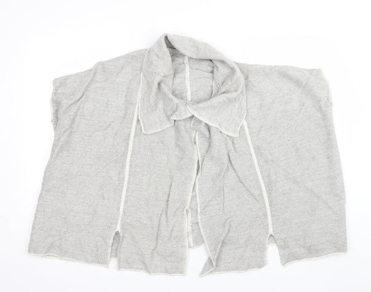 Womens UK Size S George Grey Wrap Jumper