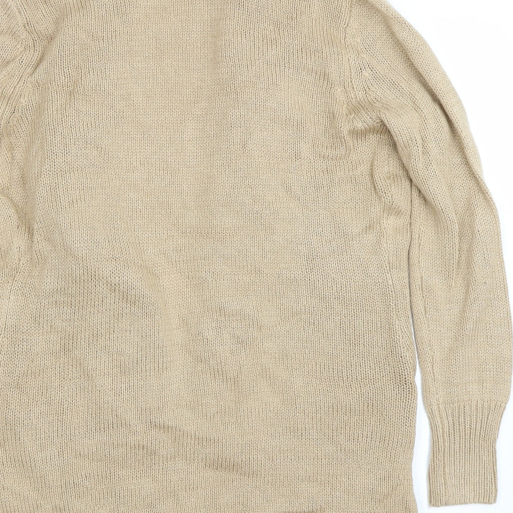 B you Womens Brown Cardigan Jumper Size 8