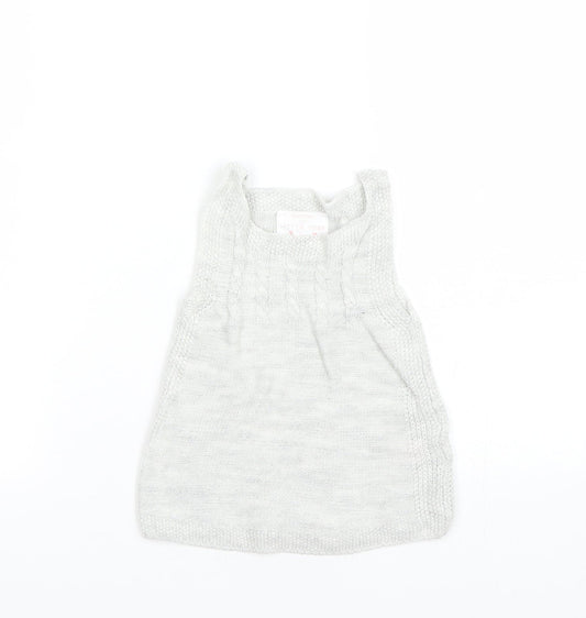 F&F Girls Grey Tank Dress Size 6-9 Months
