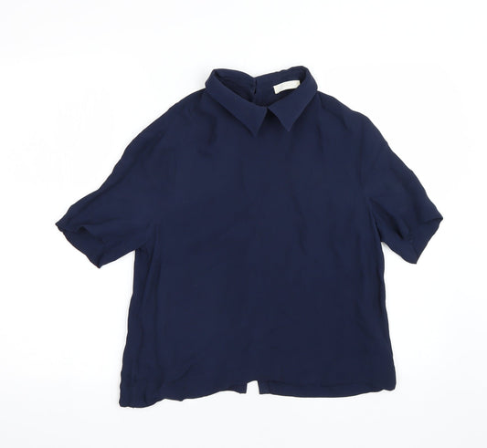 2nd Day Womens Blue Basic Blouse Size 6
