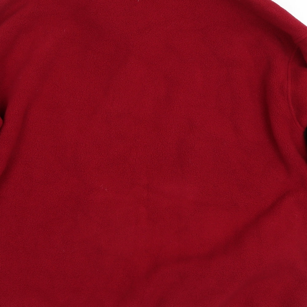 St Michael Womens Red Full Zip Sweatshirt Size 14