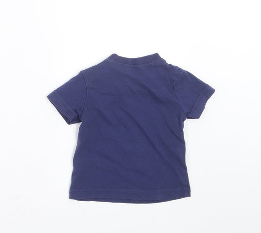 M&Co Baby Blue Basic T-Shirt Size 3-6 Months - Are we there yet?
