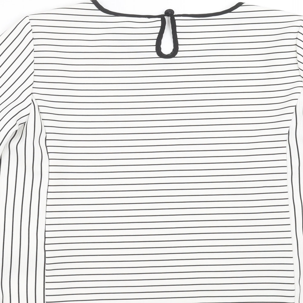 Womens UK Size S VERO MODA White Basic Blouse