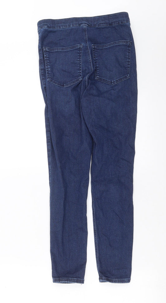 Topshop Womens Blue Denim Skinny Jeans Size 26 in L26 in