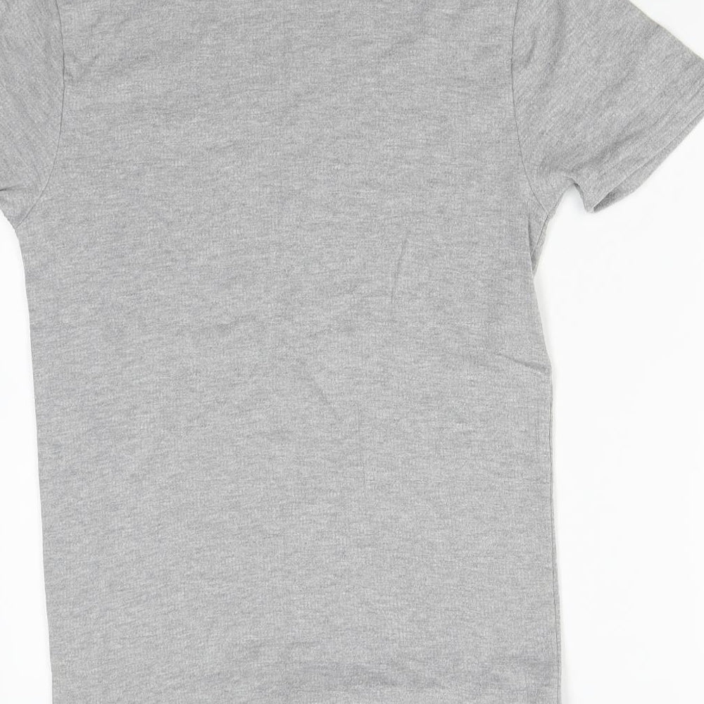 Womens UK Size L TU Grey Basic T-Shirt