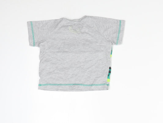 Matalan Baby Grey Basic T-Shirt Size 9-12 Months