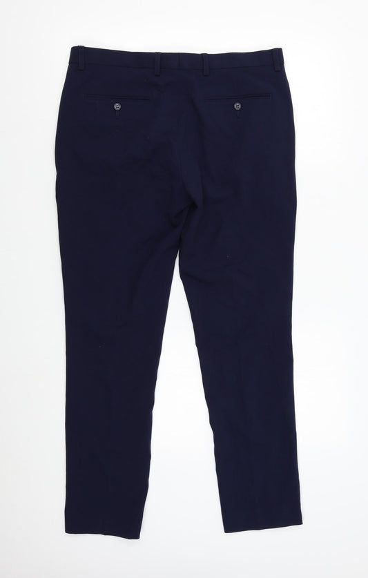 OneSix5ive Womens Blue Suit Trousers Size 32 L29 in