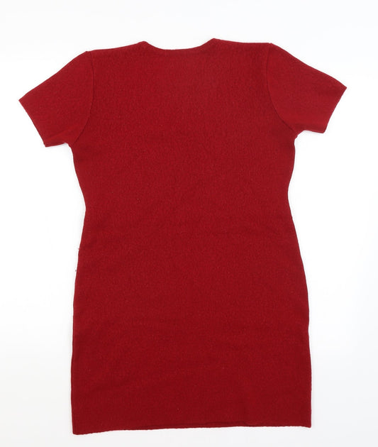 Preworn Womens Red T-Shirt Dress Size XS
