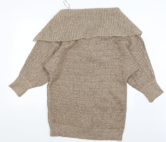 Womens UK Size 12 New Look Brown Cardigan Jumper