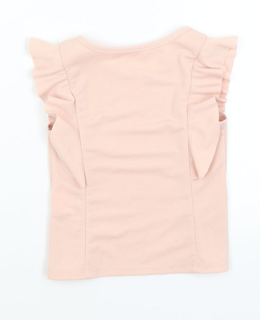 FG London Girls Pink Basic Blouse Size 5-6 Years