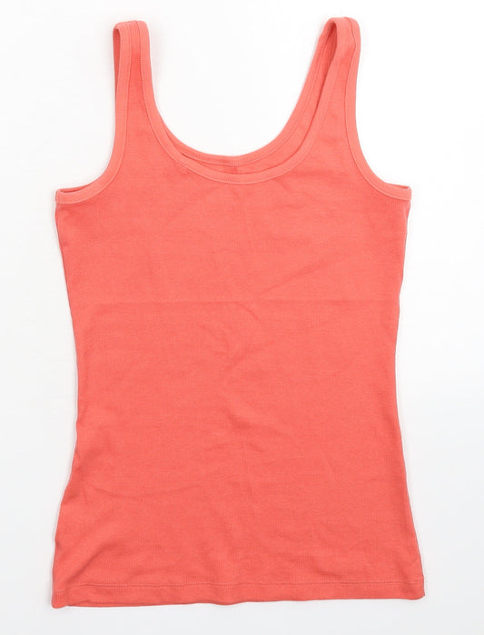 Womens UK Size 8 NEXT Pink Basic Tank