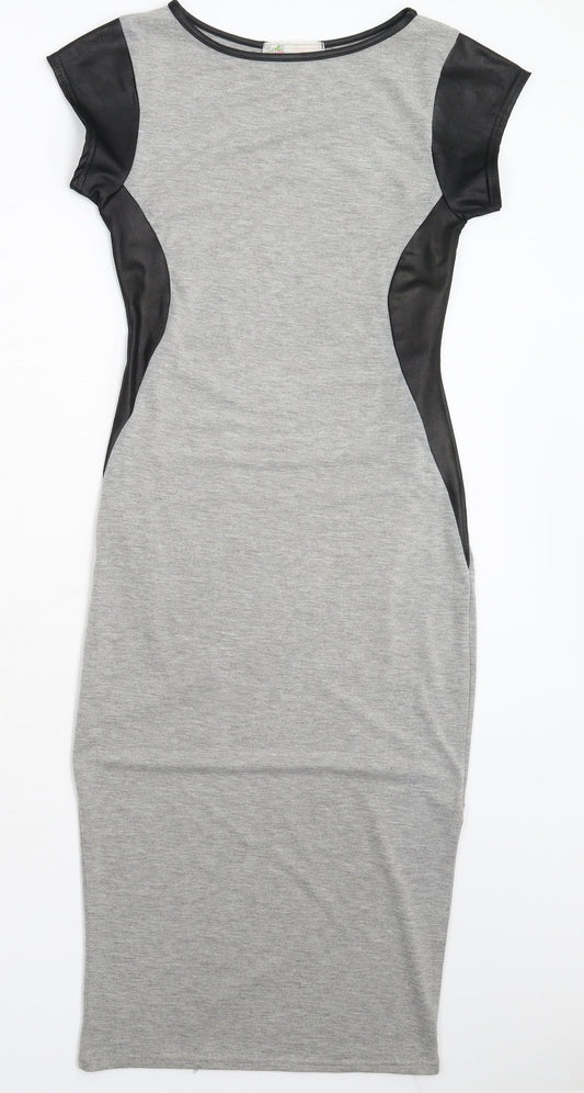 Cameo Rose Womens Grey Bodycon Size 10