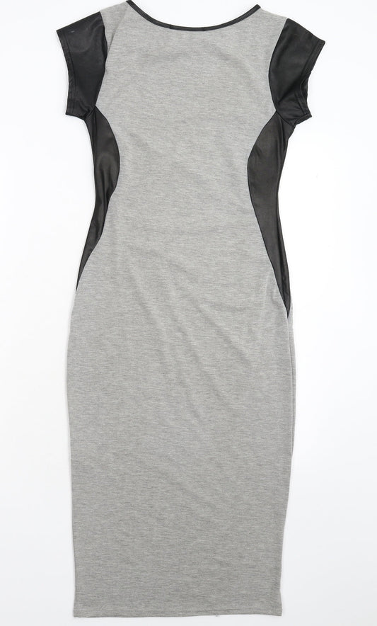 Cameo Rose Womens Grey Bodycon Size 10