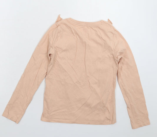 Very Girls Beige Basic T-Shirt Size 11 Years