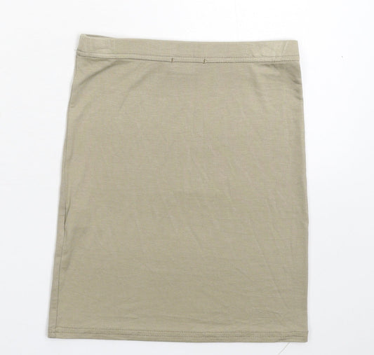 PRETTYLITTLETHING Womens Grey Straight & Pencil Skirt Size 6