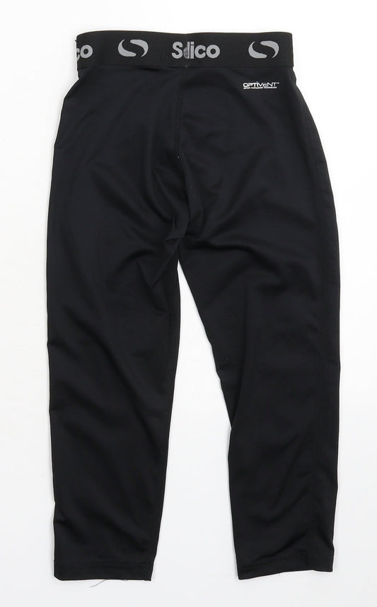Preworn Girls Black Jegging Trousers Size 9 Years