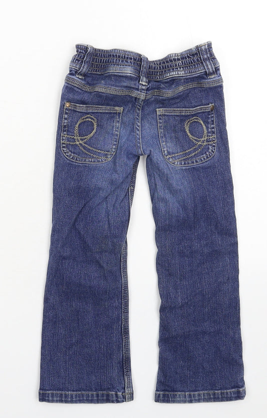 CQ Girls Blue Denim Straight Jeans Size 4-5 Years