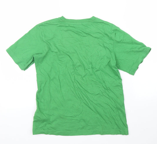 DOMYOS Boys Green Basic T-Shirt Size 12 Years