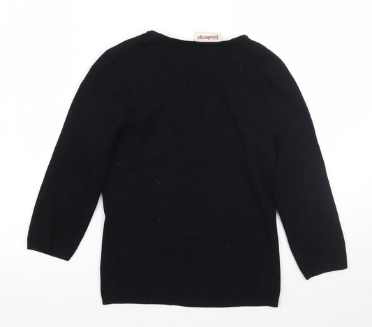 Kaleidoscope Womens Black Pullover Jumper Size 12