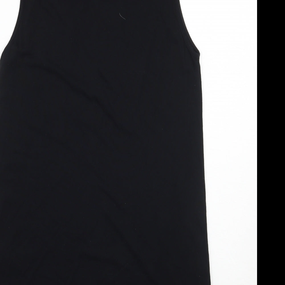 Womens UK Size 10 Oasis Black Basic Blouse