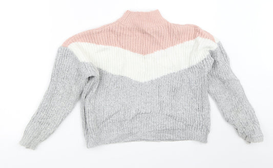 Primark Girls Grey Pullover Jumper Size 9-10 Years