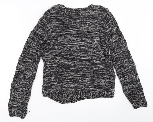 Womens UK Size XS H&M Black Pullover Jumper