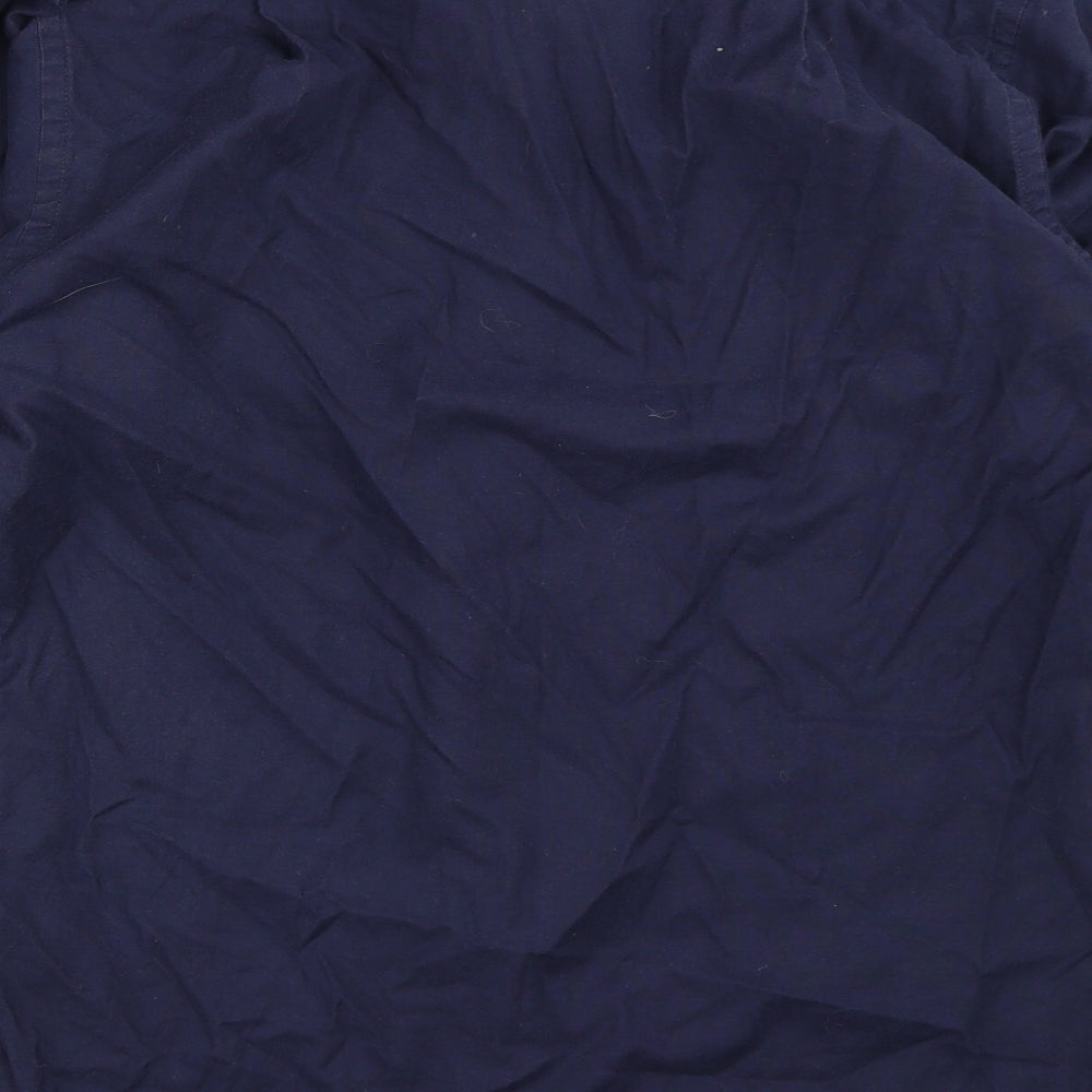 Mens UK Size 14.5 Premier Blue Button-Up Long Sleeve Casual Shirt