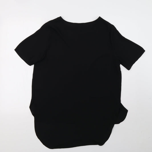 Womens UK Size 12 Matalan Black Basic Blouse