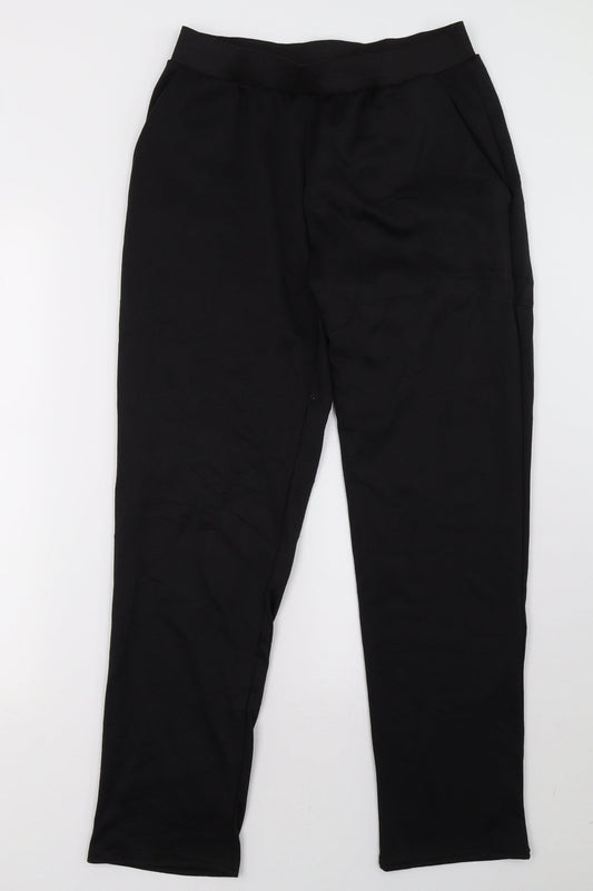 Additional front view of originals women’s black trousers, size M, 30-inch leg