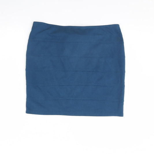 FOREVER 21 Womens Blue Mini Skirt Size 2XL