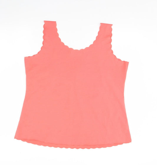 George Womens Pink Basic Tank Size 16