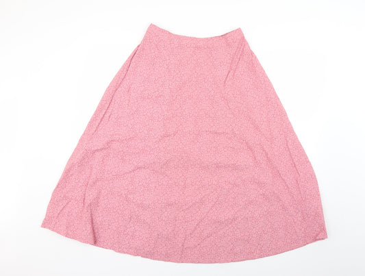 nightgales Womens Pink Geometric Flare Set Size 12