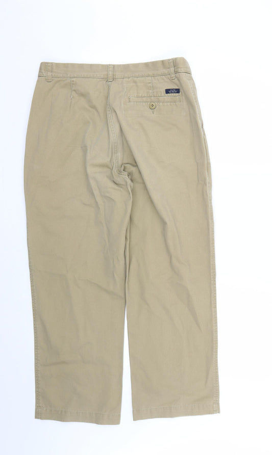 Marks and Spencer Mens Beige Trousers Size 34 L26 in